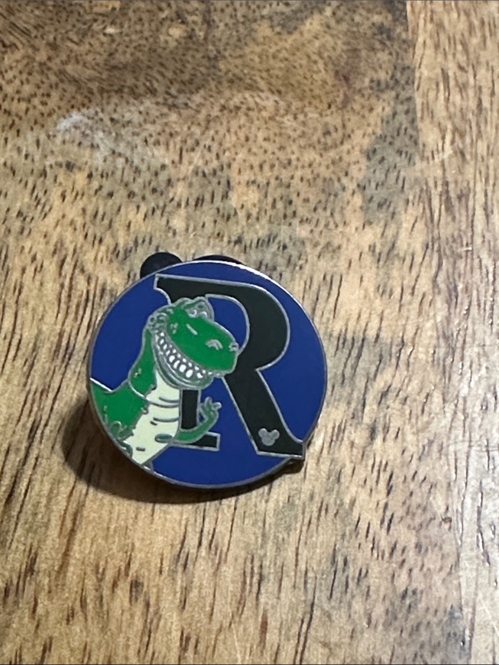 2009 Disney Alphabet Collection Toy Story Rex “R” Enamel Pin